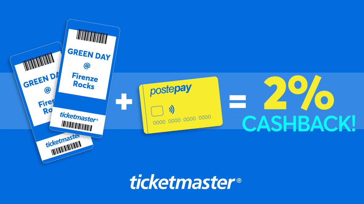 Cashback Postepay su Ticketmaster