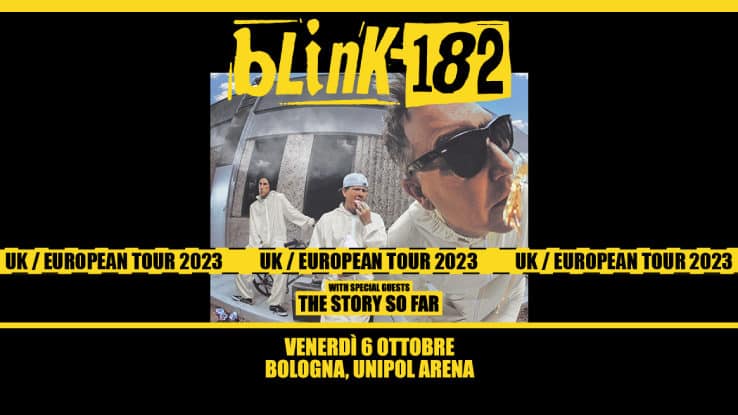 blink182 concerto Bologna 6 ottobre 2023
